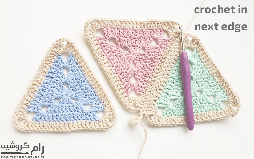 Crochet Doily using Granny Triangles - Raam Crochet