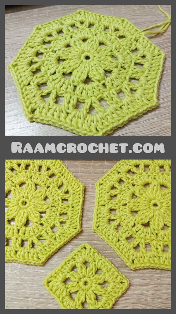 Crochet Granny Octagons - Raam Crochet