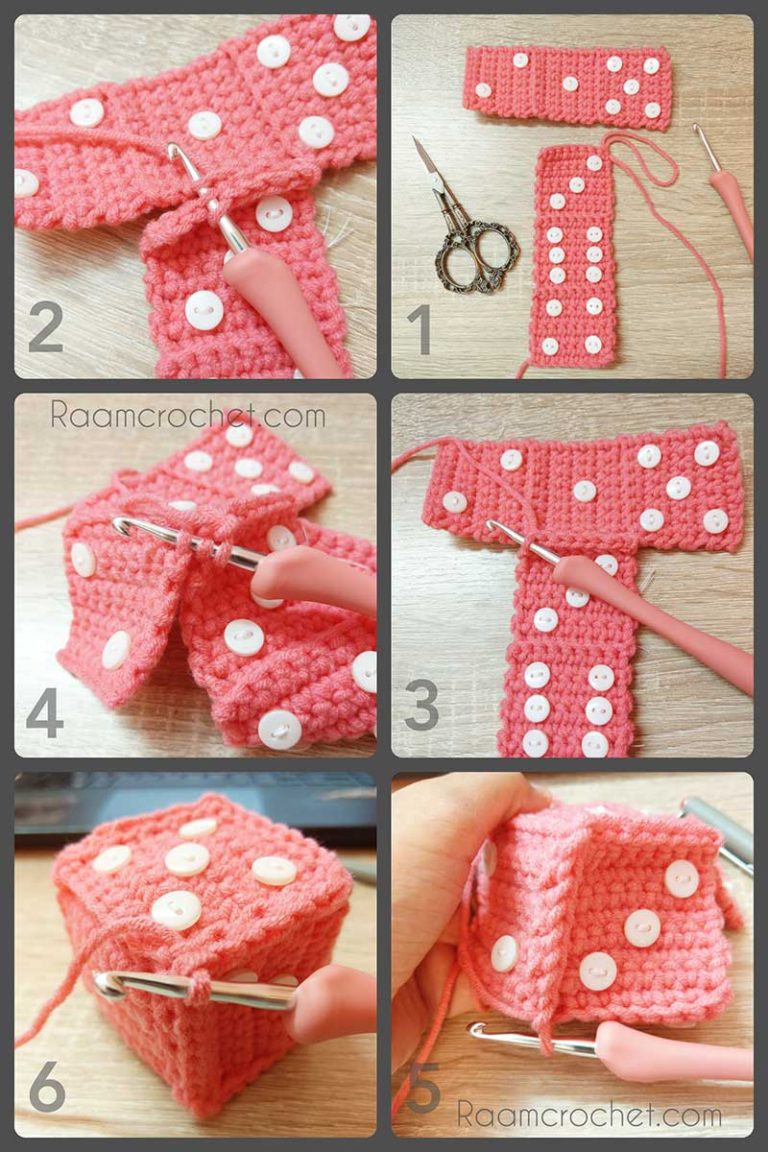 Crochet Dice Cube • Raam Crochet