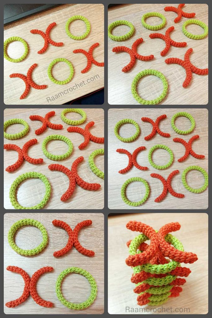 Crochet Xs & Os game - Raam Crochet