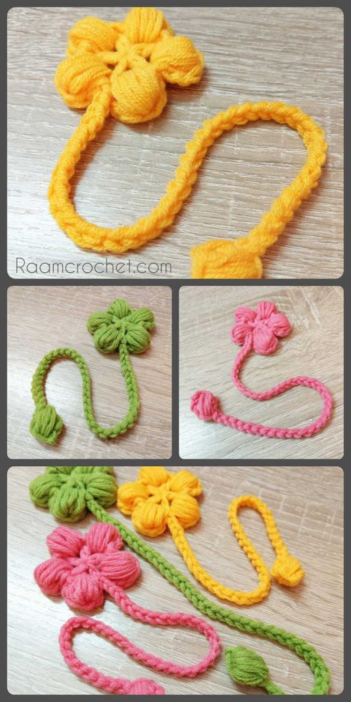 Crochet Flower Bookmark - Raam Crochet