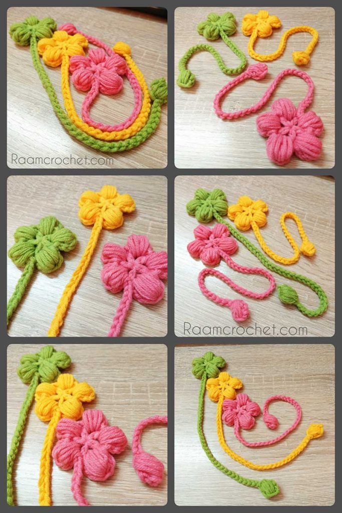 Crochet Flower Bookmark - Raam Crochet