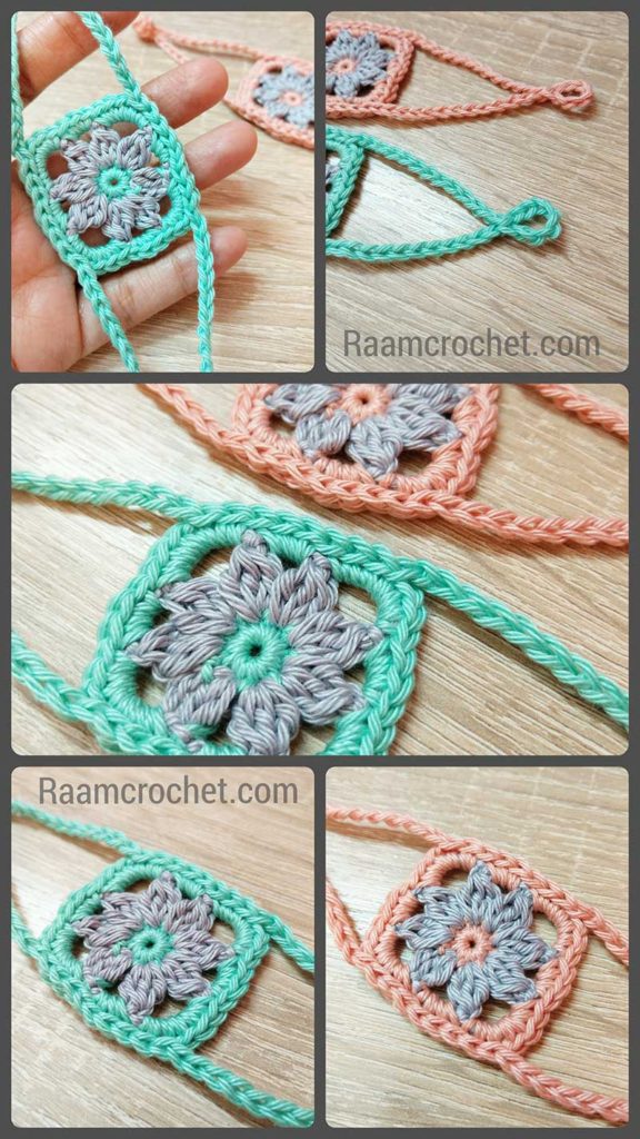 Use thin yarn for delicate bracelet