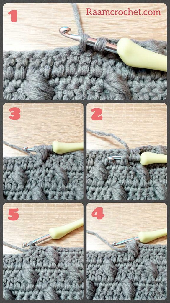 How to crochet the cocoon stitch