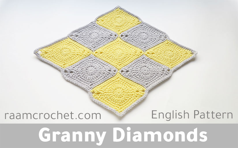 Crochet Granny Diamonds - Raam Crochet