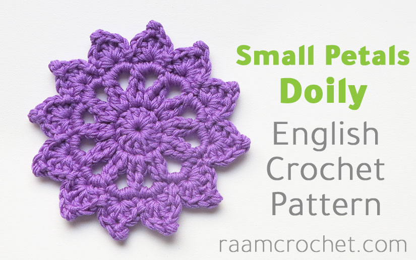 Crochet Small Petals Doily - Raam Crochet