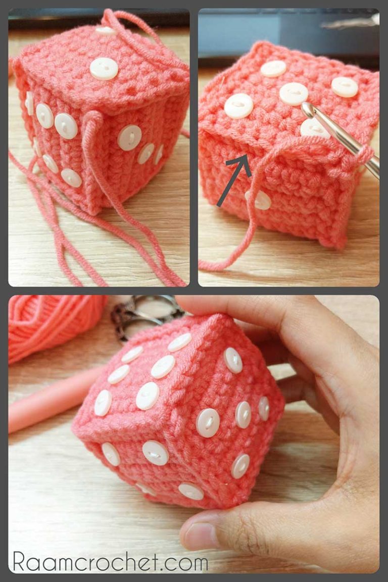 Crochet Dice Cube • Raam Crochet